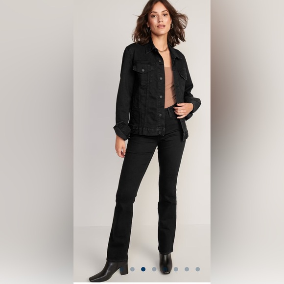 Old Navy Denim - Women's Black Extra High Rise Kicker Boot Denim Jeans Size 6 Tall